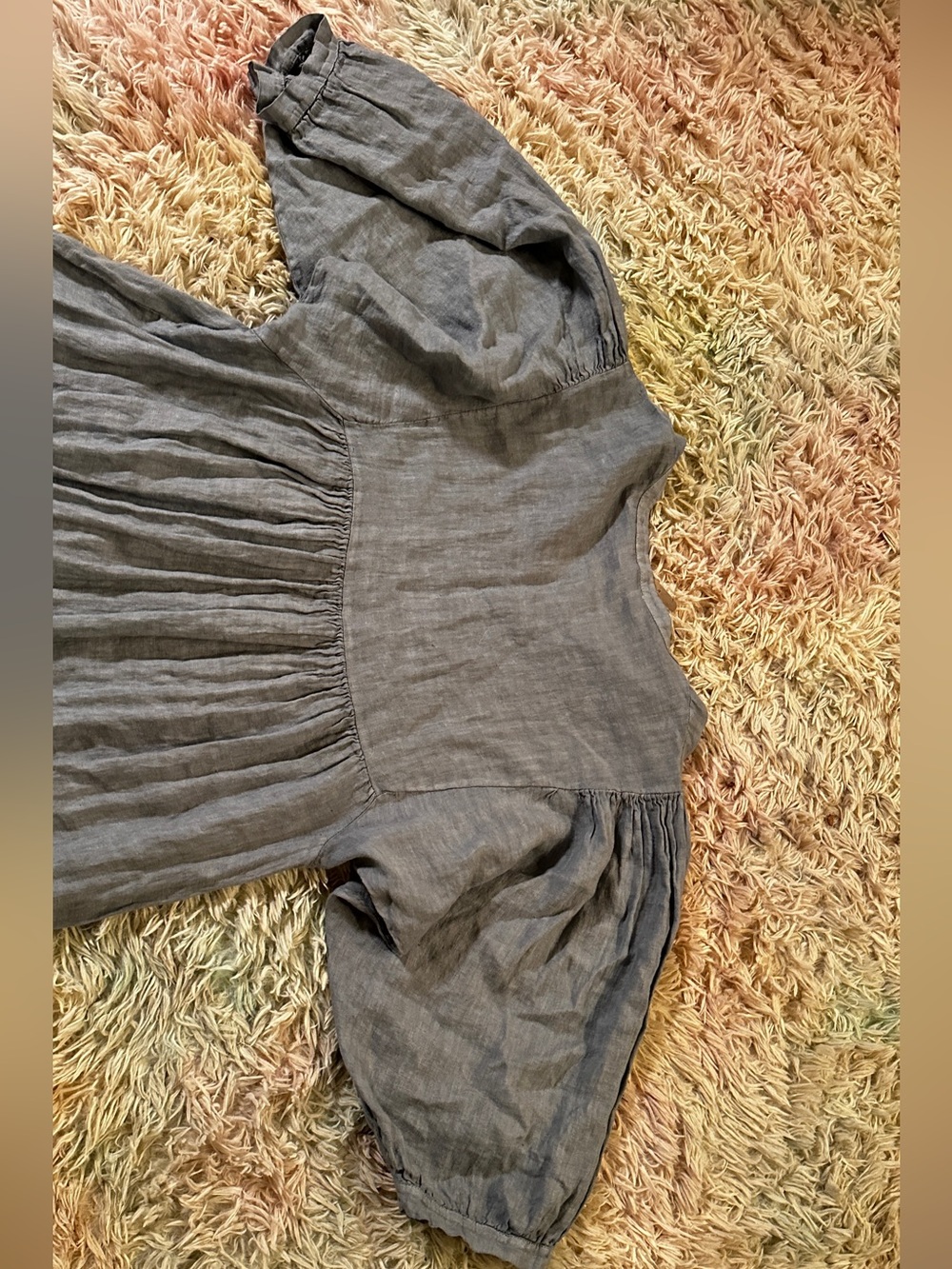 New Beachwood The Bonita Maxi Linen Dress in Yoli Size M/L - Picture 6 of 9